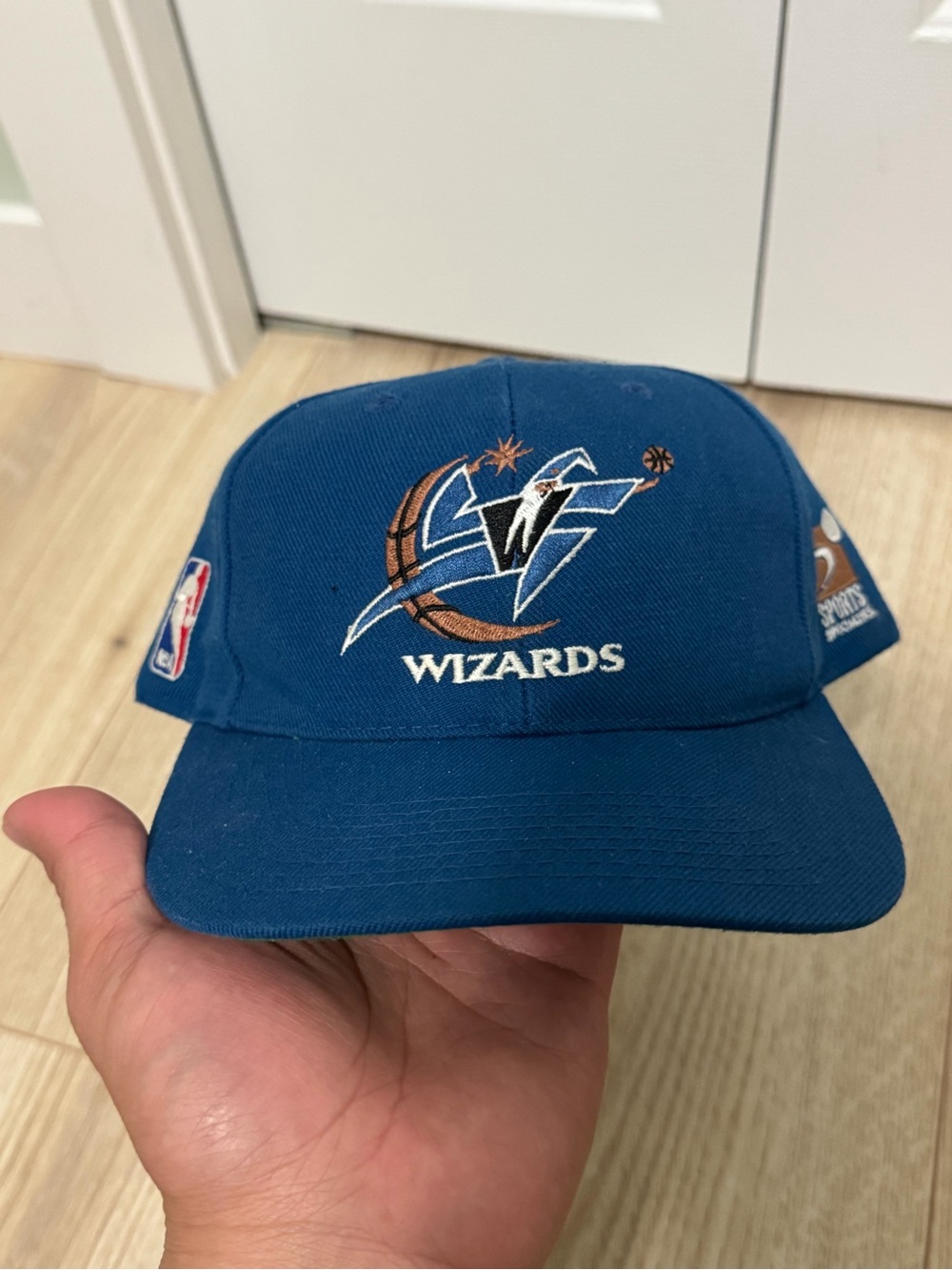 Wizards Blue Team Logo Snapback Hat
